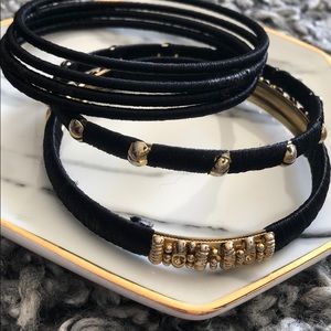 ✨Buy 2 get 1 free!!✨ Black and gold bracelets